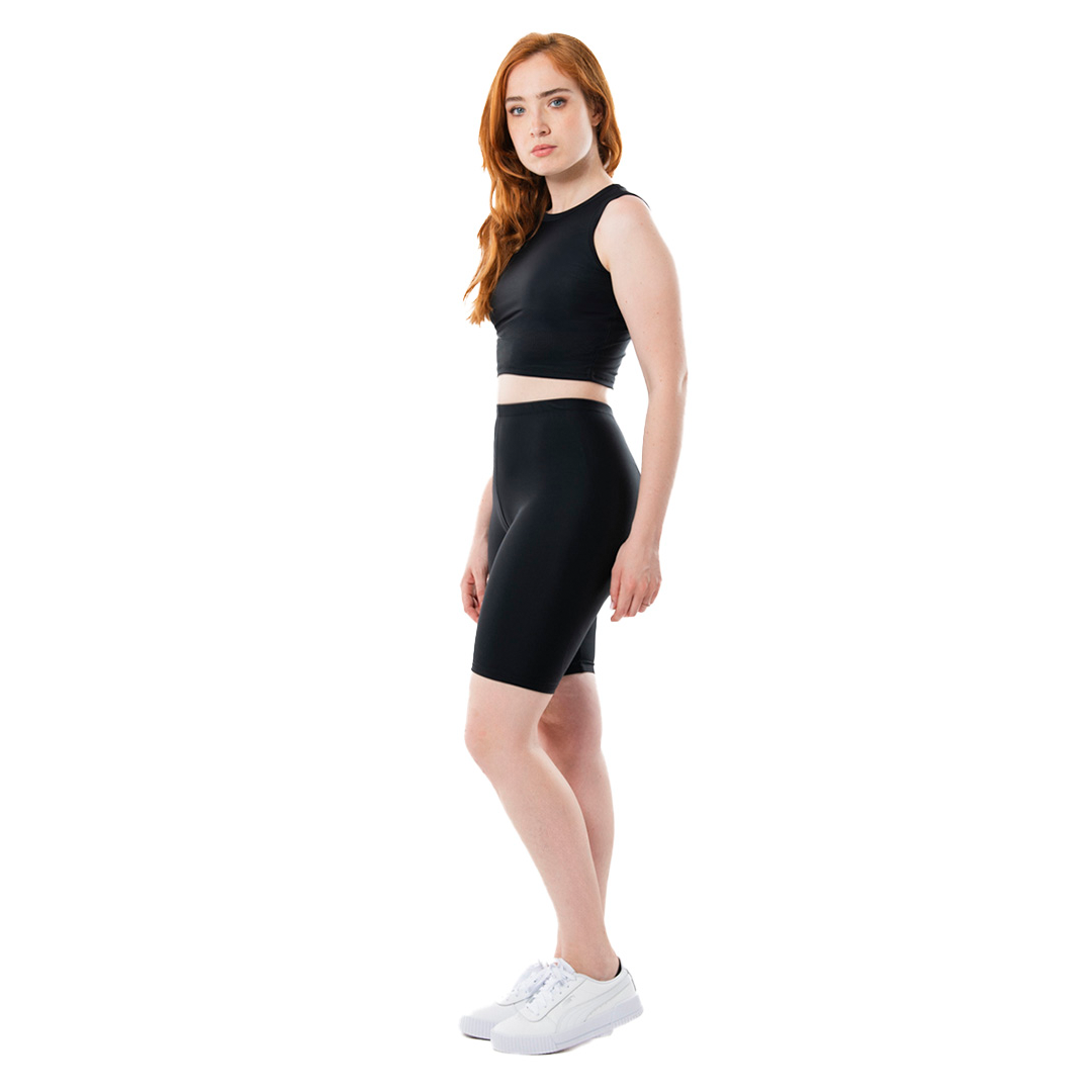 BOX 3 PZ - LD604C - Pantalone leggings corto donna slim 225 gr/m2 Atlanta