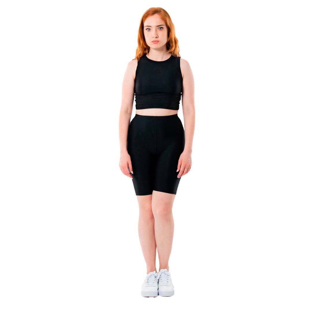 BOX 3 PZ - LD604C - Pantalone leggings corto donna slim 225 gr/m2 Atlanta