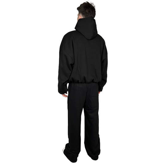 Felpa uomo cappuccio marsupio manica lunga boxyfit over