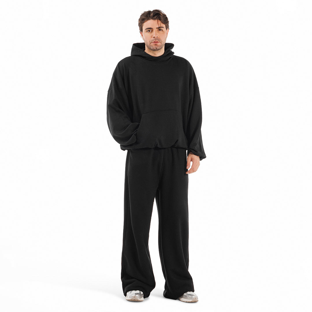 Felpa uomo cappuccio marsupio manica lunga boxyfit over