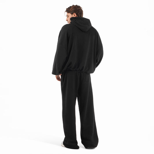 Felpa uomo cappuccio marsupio manica lunga boxyfit over