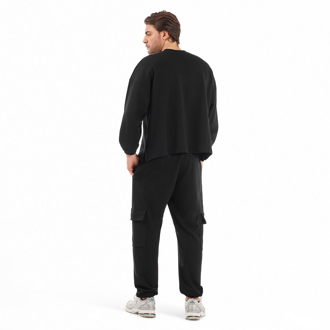 BOX 3 PZ - SU156 - Felpa unisex paricollo manica lunga boxyfit 300 gr/m2 non garzato