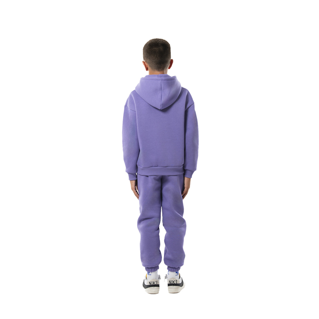 Felpa bimbo cappuccio marsupio manica lunga boxyfit