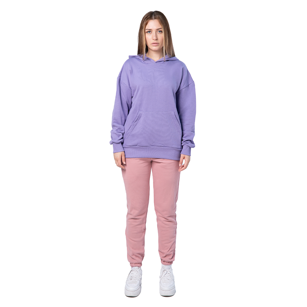 Felpa unisex cappuccio marsupio manica lunga boxyfit
