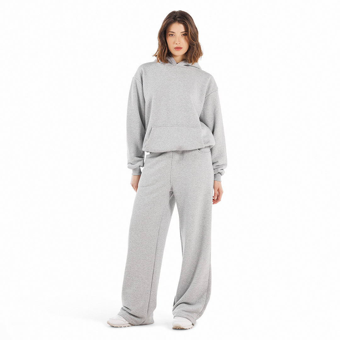 Felpa unisex cappuccio marsupio manica lunga boxyfit