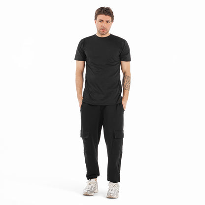 BOX 4 PZ - YU0916 - Pantalone lungo unisex con tasconi laterali comodo 300 gr/m2 non garzato