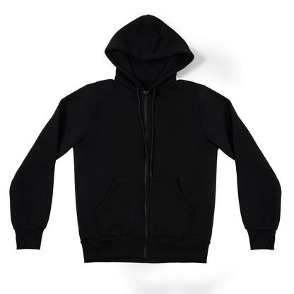 BOX 5 PZ - 6503 - Felpa uomo regular cappuccio, marsupio e zip manica lunga 300 gr/m2 non garzato