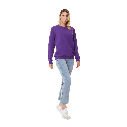 Felpa donna manica lunga paricollo regular