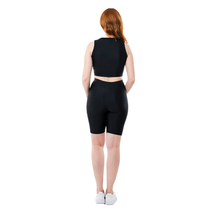 BOX 3 PZ - LD604C - Pantalone leggings corto donna slim 225 gr/m2 Atlanta
