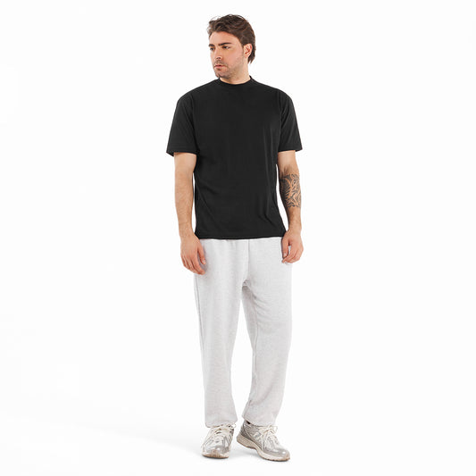 T Shirt uomo taglio comodo collo in maglina manica corta