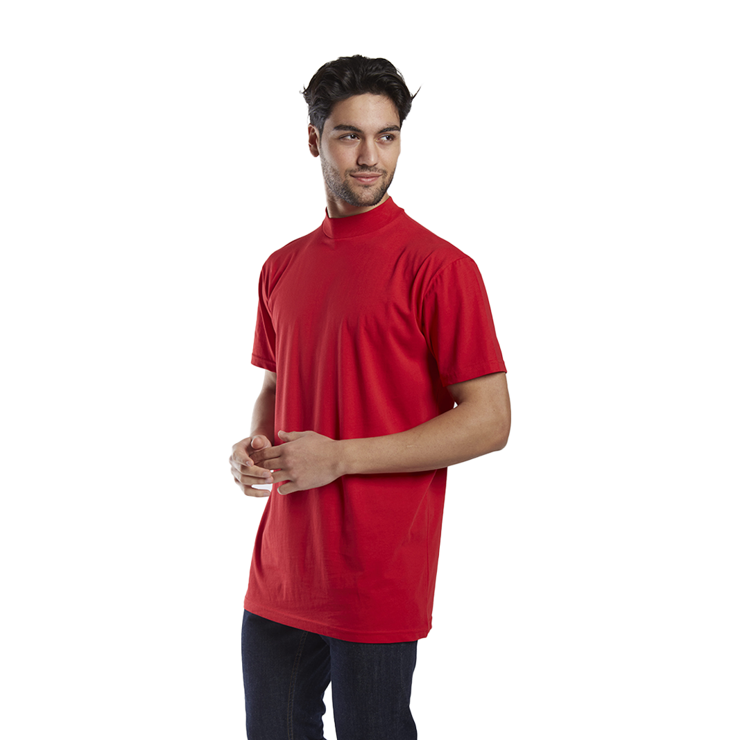 BOX 4 PZ - LU2663 - TShirt uomo regular lupetto in maglina manica corta  180 gr/m2