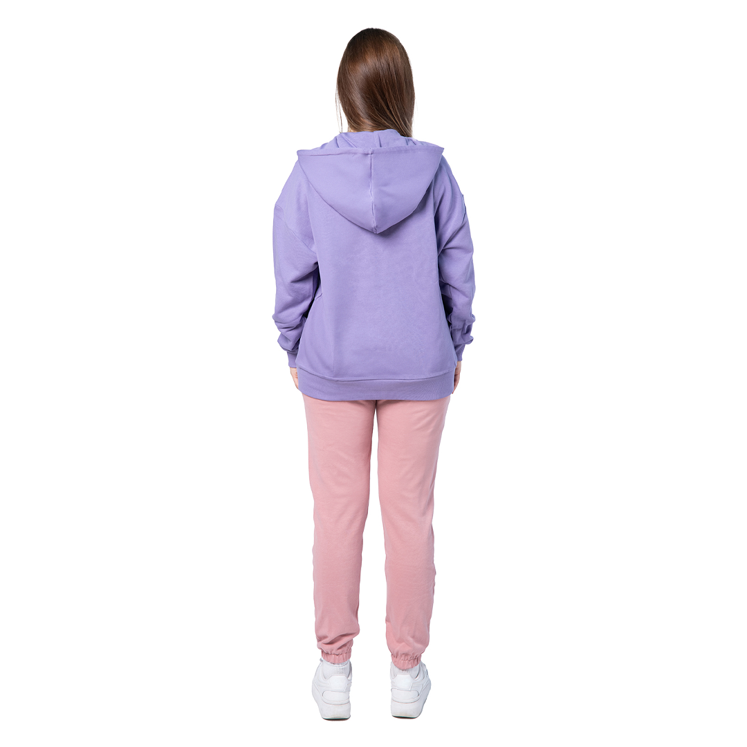 Felpa unisex cappuccio marsupio manica lunga boxyfit