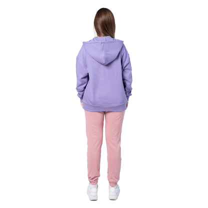Felpa unisex cappuccio marsupio manica lunga boxyfit