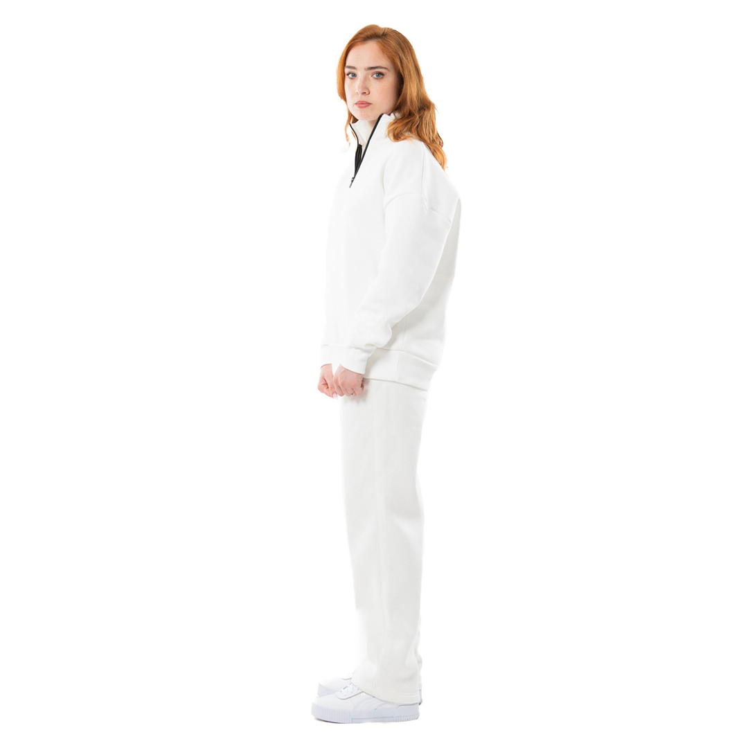 BOX 3 PZ - YU3095 - Felpa unisex collo alto mezza zip manica lunga boxyfit 310 gr/m2 garzato