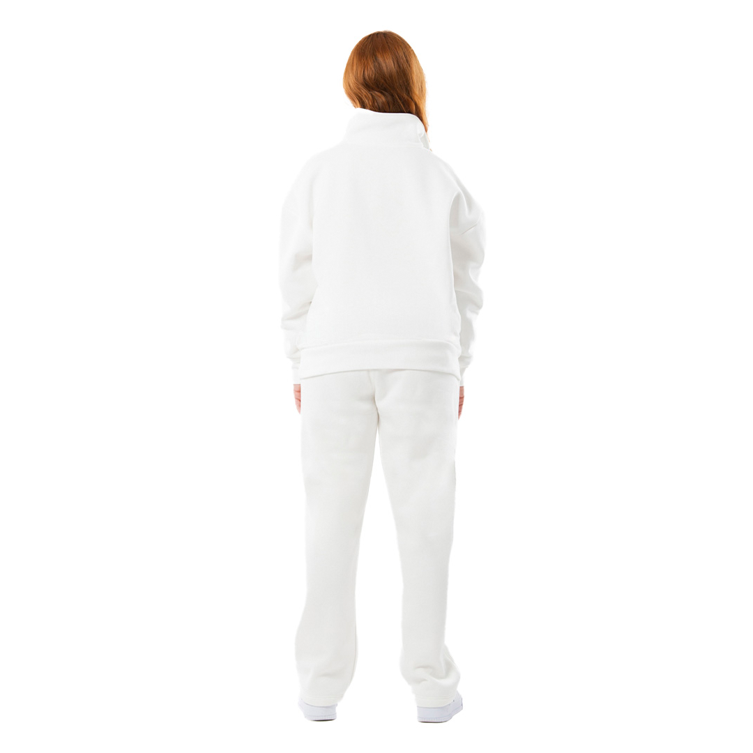 BOX 3 PZ - YU3095 - Felpa unisex collo alto mezza zip manica lunga boxyfit 310 gr/m2 garzato