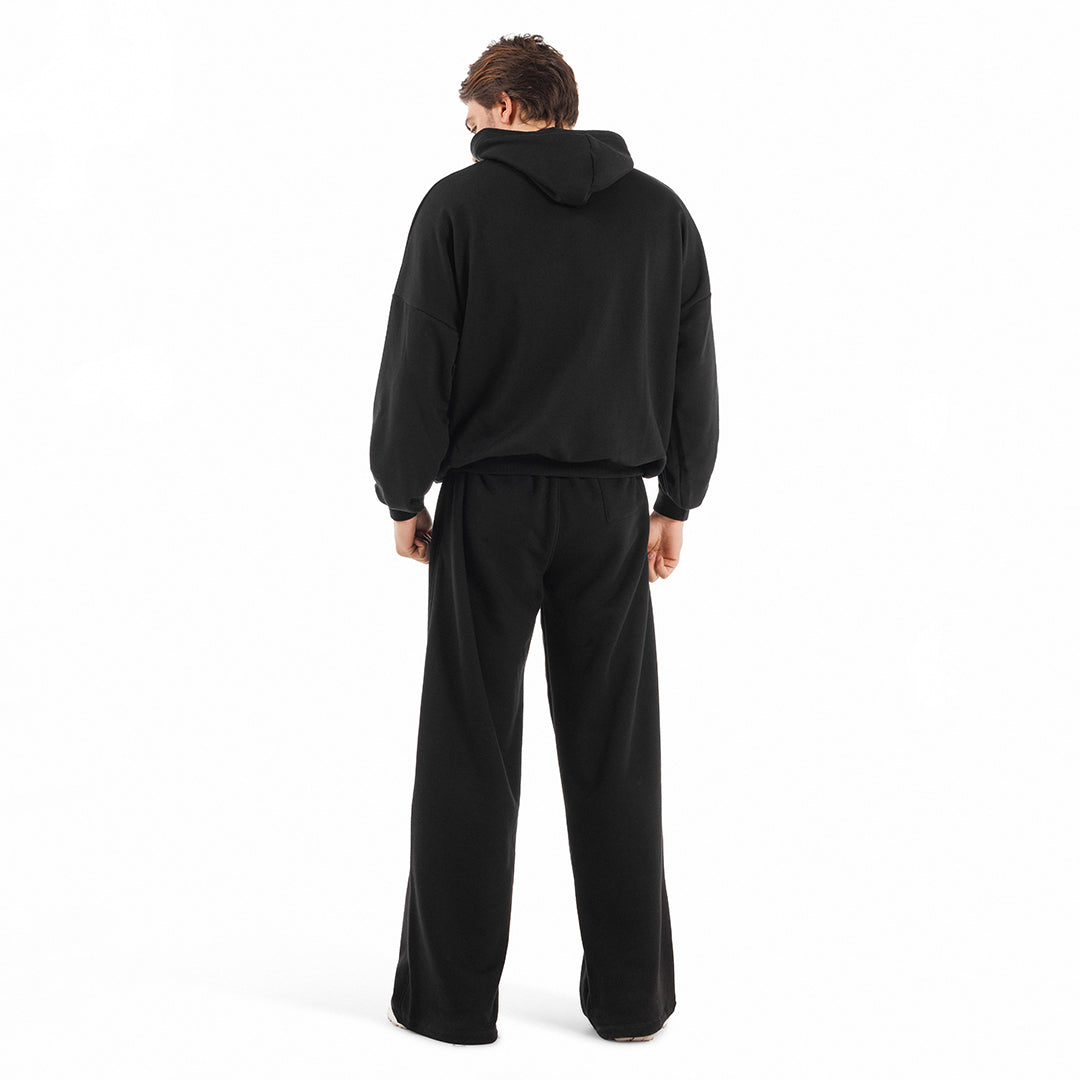 Felpa unisex cappuccio marsupio manica lunga boxyfit