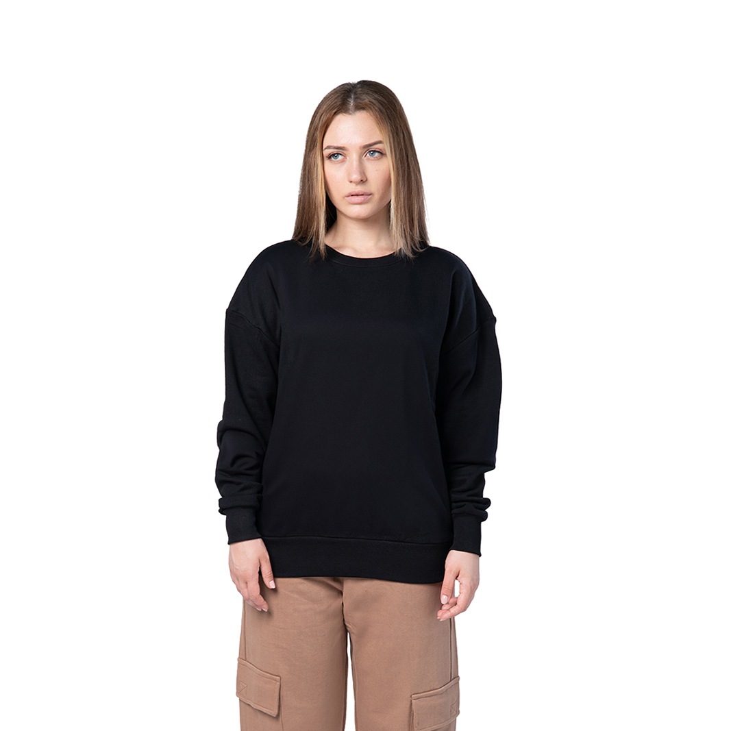 BOX 3 PZ - YU3086 - Felpa unisex paricollo manica lunga boxyfit 310 gr/m2 garzato